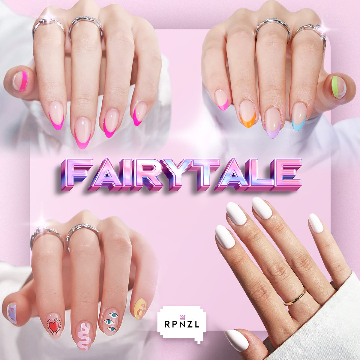 Fairytale - 4 Press-on Nails Kits